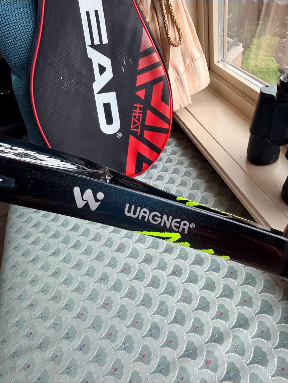 Wagner Black Tennis Racket graphite racket